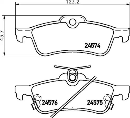 накладки HELLA PAGID 8DB 355 013-461