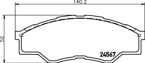 накладки HELLA PAGID 8DB 355 013-471