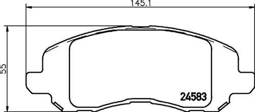 накладки HELLA PAGID 8DB 355 013-491