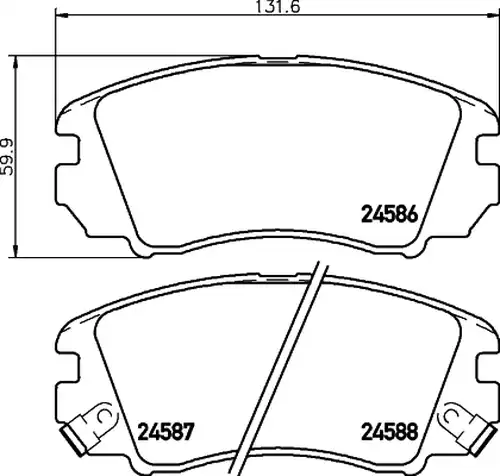 накладки HELLA PAGID 8DB 355 013-521