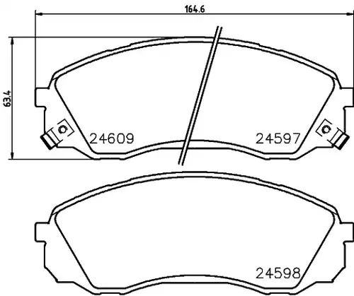 накладки HELLA PAGID 8DB 355 013-541