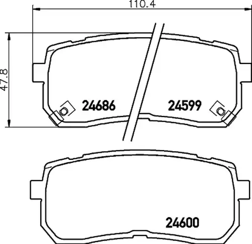 накладки HELLA PAGID 8DB 355 013-551