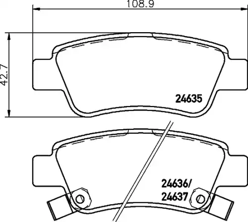 накладки HELLA PAGID 8DB 355 013-591