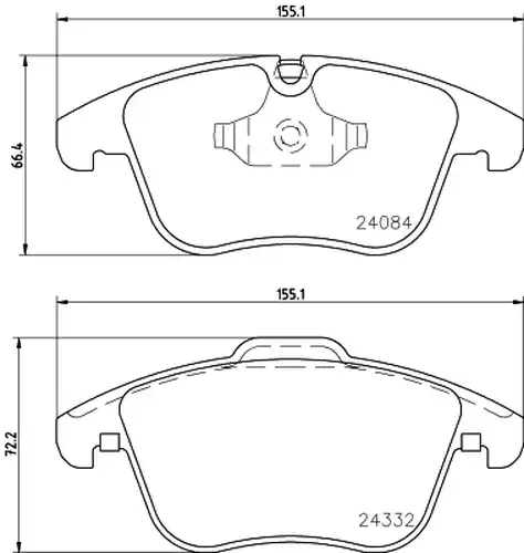 накладки HELLA PAGID 8DB 355 013-731