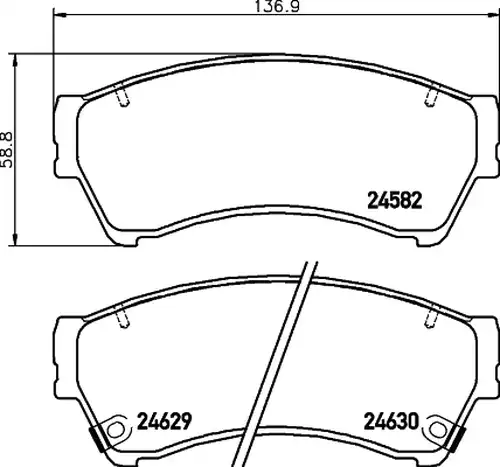 накладки HELLA PAGID 8DB 355 013-761