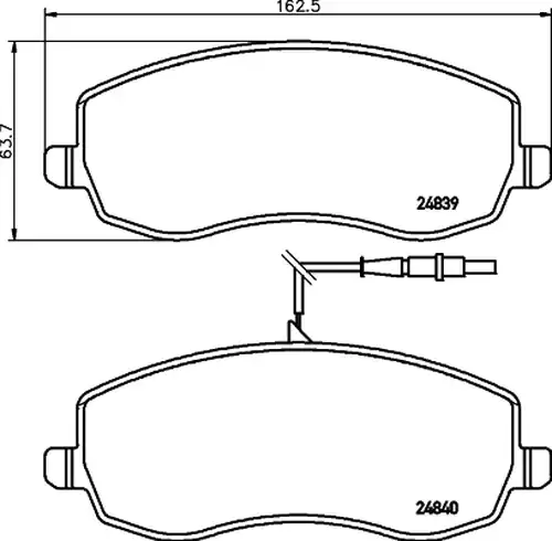 накладки HELLA PAGID 8DB 355 013-871