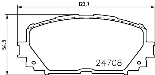 накладки HELLA PAGID 8DB 355 013-901