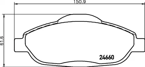 накладки HELLA PAGID 8DB 355 013-911