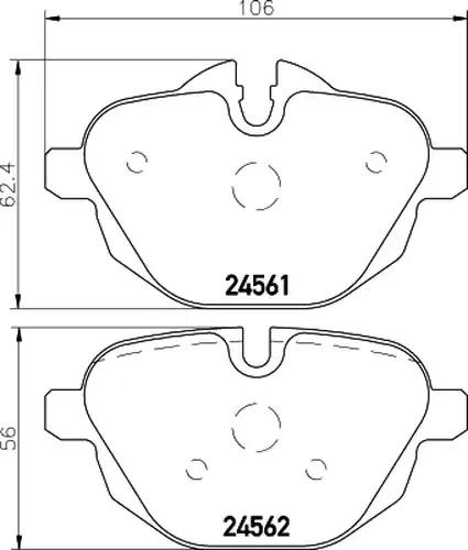 накладки HELLA PAGID 8DB 355 013-921