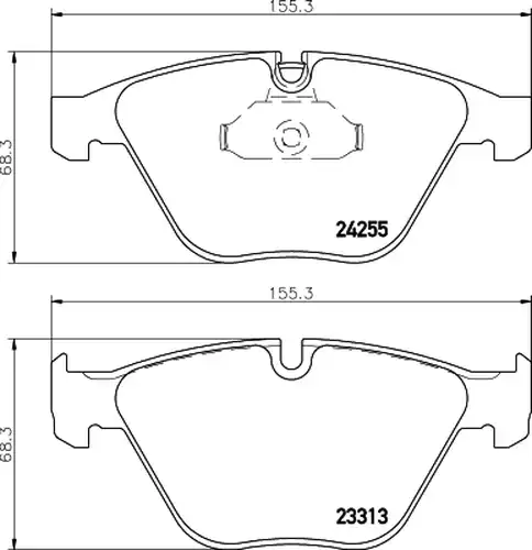 накладки HELLA PAGID 8DB 355 013-931