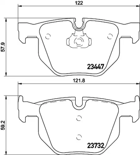 накладки HELLA PAGID 8DB 355 013-941