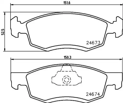 накладки HELLA PAGID 8DB 355 013-951