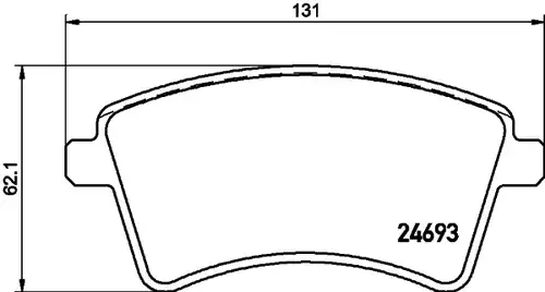 накладки HELLA PAGID 8DB 355 013-961