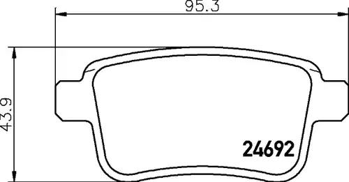 накладки HELLA PAGID 8DB 355 013-971