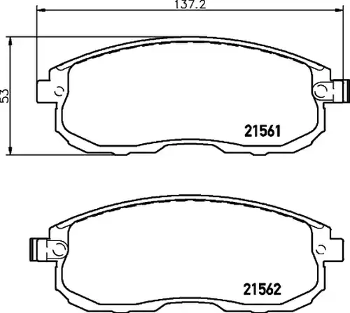 накладки HELLA PAGID 8DB 355 013-991