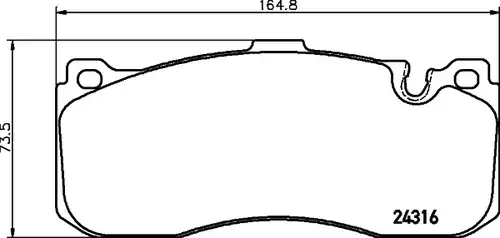 накладки HELLA PAGID 8DB 355 014-041