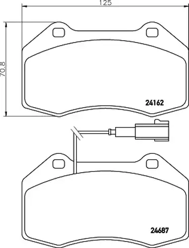 накладки HELLA PAGID 8DB 355 014-061