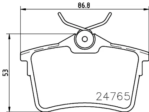 накладки HELLA PAGID 8DB 355 014-081