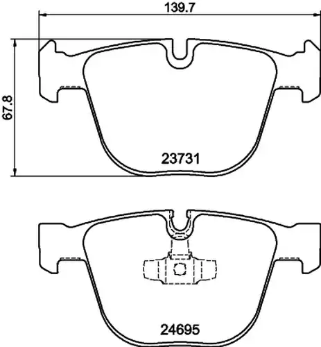 накладки HELLA PAGID 8DB 355 014-141