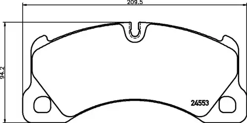 накладки HELLA PAGID 8DB 355 014-151