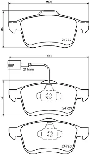 накладки HELLA PAGID 8DB 355 014-241