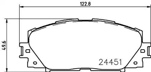 накладки HELLA PAGID 8DB 355 014-311