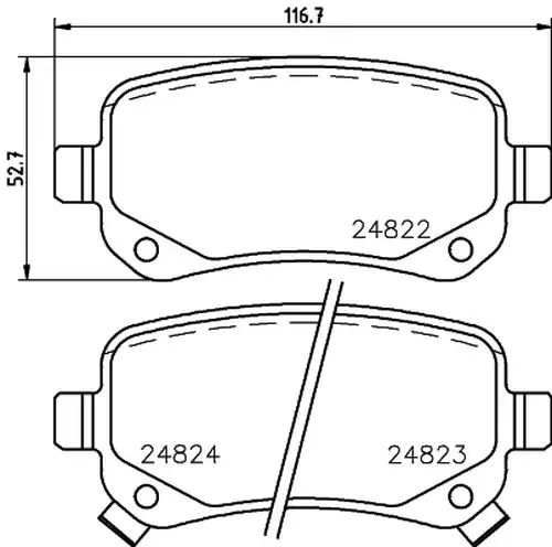 накладки HELLA PAGID 8DB 355 014-331