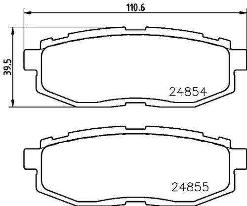 накладки HELLA PAGID 8DB 355 014-341