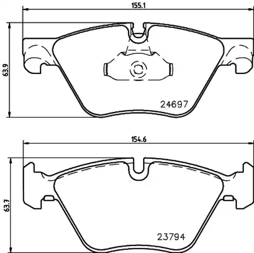 накладки HELLA PAGID 8DB 355 014-351