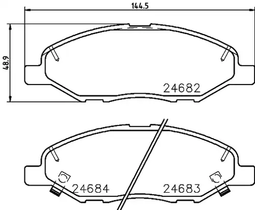 накладки HELLA PAGID 8DB 355 014-371