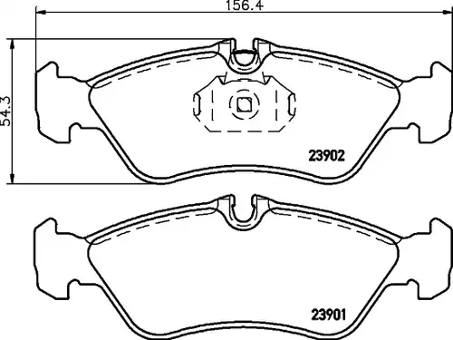 накладки HELLA PAGID 8DB 355 014-401