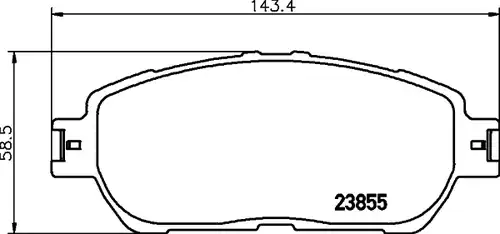 накладки HELLA PAGID 8DB 355 014-441