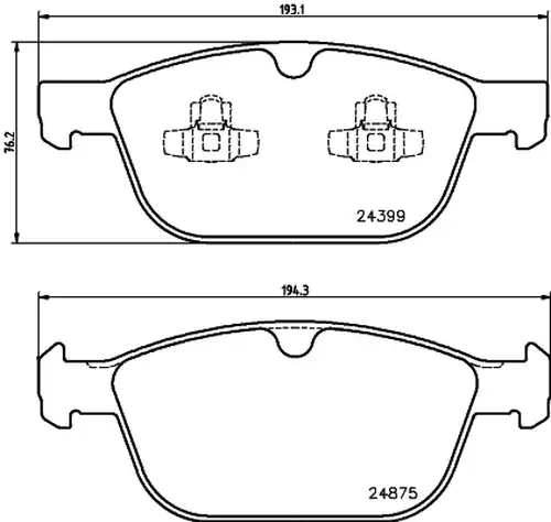 накладки HELLA PAGID 8DB 355 014-541