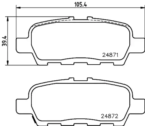 накладки HELLA PAGID 8DB 355 014-561