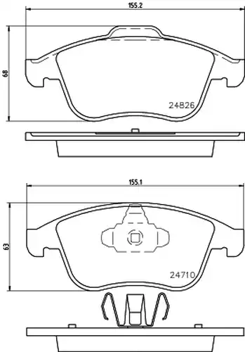 накладки HELLA PAGID 8DB 355 014-591