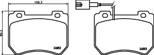 накладки HELLA PAGID 8DB 355 014-651