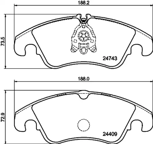 накладки HELLA PAGID 8DB 355 014-741