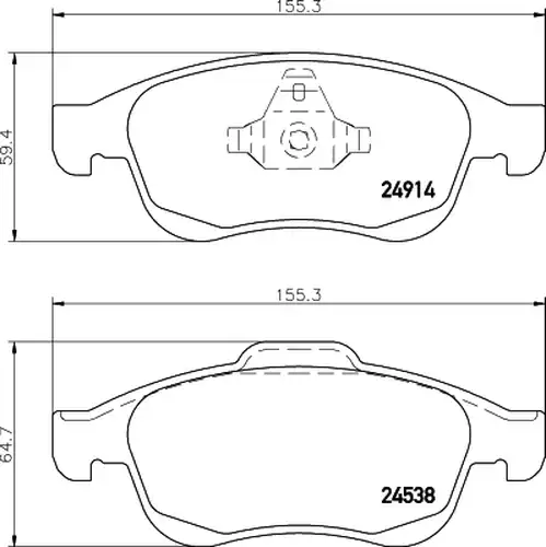 накладки HELLA PAGID 8DB 355 014-791