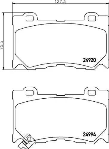 накладки HELLA PAGID 8DB 355 014-841