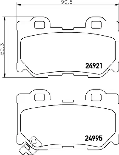 накладки HELLA PAGID 8DB 355 014-851