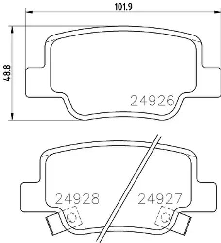 накладки HELLA PAGID 8DB 355 014-891