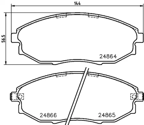 накладки HELLA PAGID 8DB 355 014-931