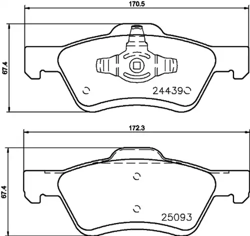 накладки HELLA PAGID 8DB 355 014-961