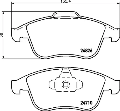 накладки HELLA PAGID 8DB 355 015-041