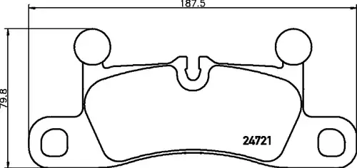 накладки HELLA PAGID 8DB 355 015-101