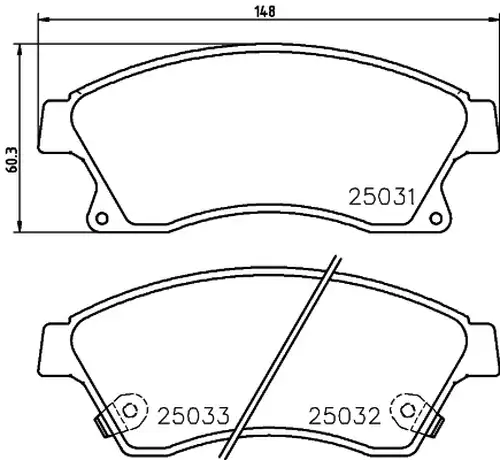 накладки HELLA PAGID 8DB 355 015-231