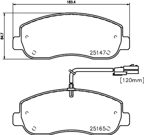 накладки HELLA PAGID 8DB 355 015-291