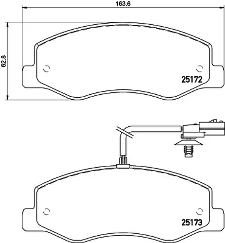 накладки HELLA PAGID 8DB 355 015-311