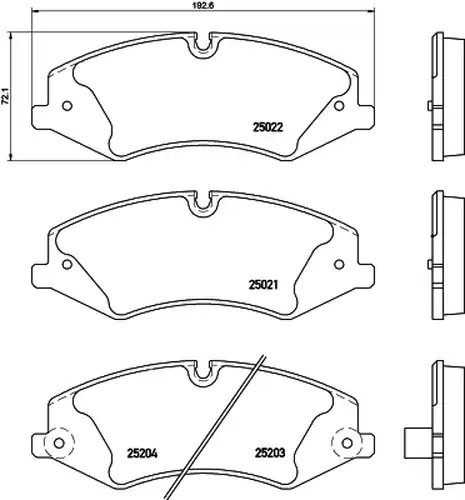 накладки HELLA PAGID 8DB 355 015-551