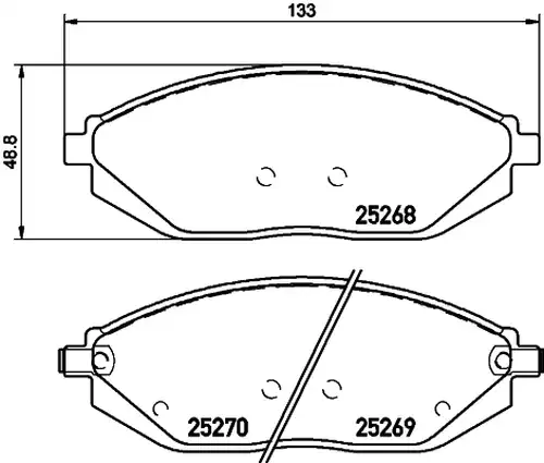 накладки HELLA PAGID 8DB 355 015-771